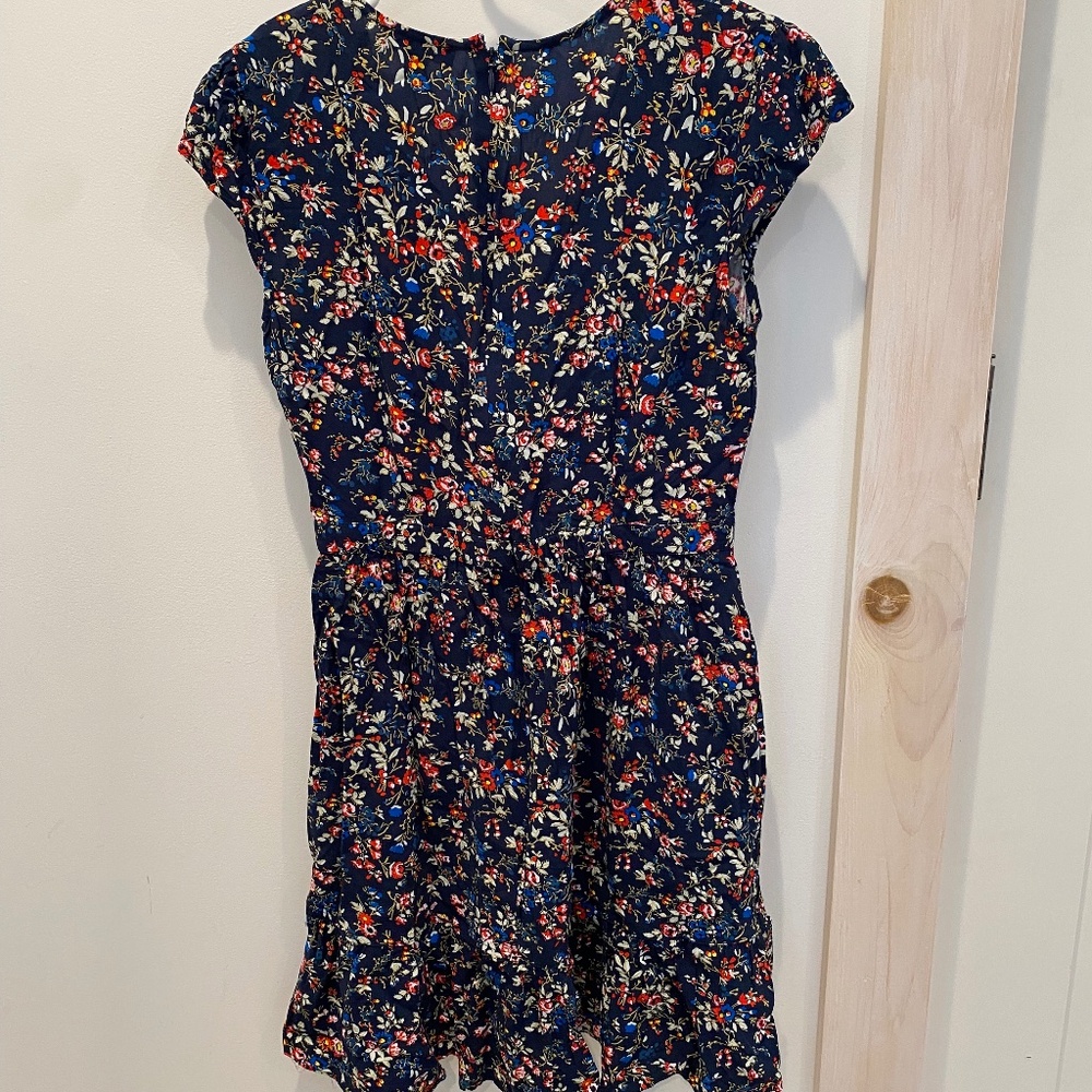 J. Crew Floral V-Neck Dress Sz. 2 - Picture 2 of 4